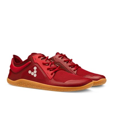 Chaussure Running Vivobarefoot Primus Lite III Homme - Rouge PVY846912